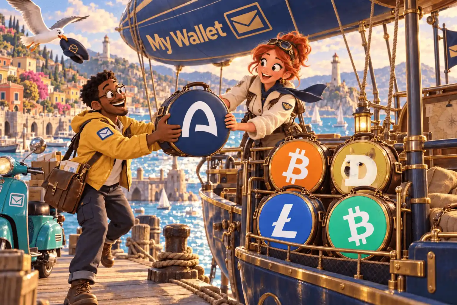 Bitcoin, Litecoin, Dogecoin, Bitcoin Cash и Arc прибывают в порт My Wallet
