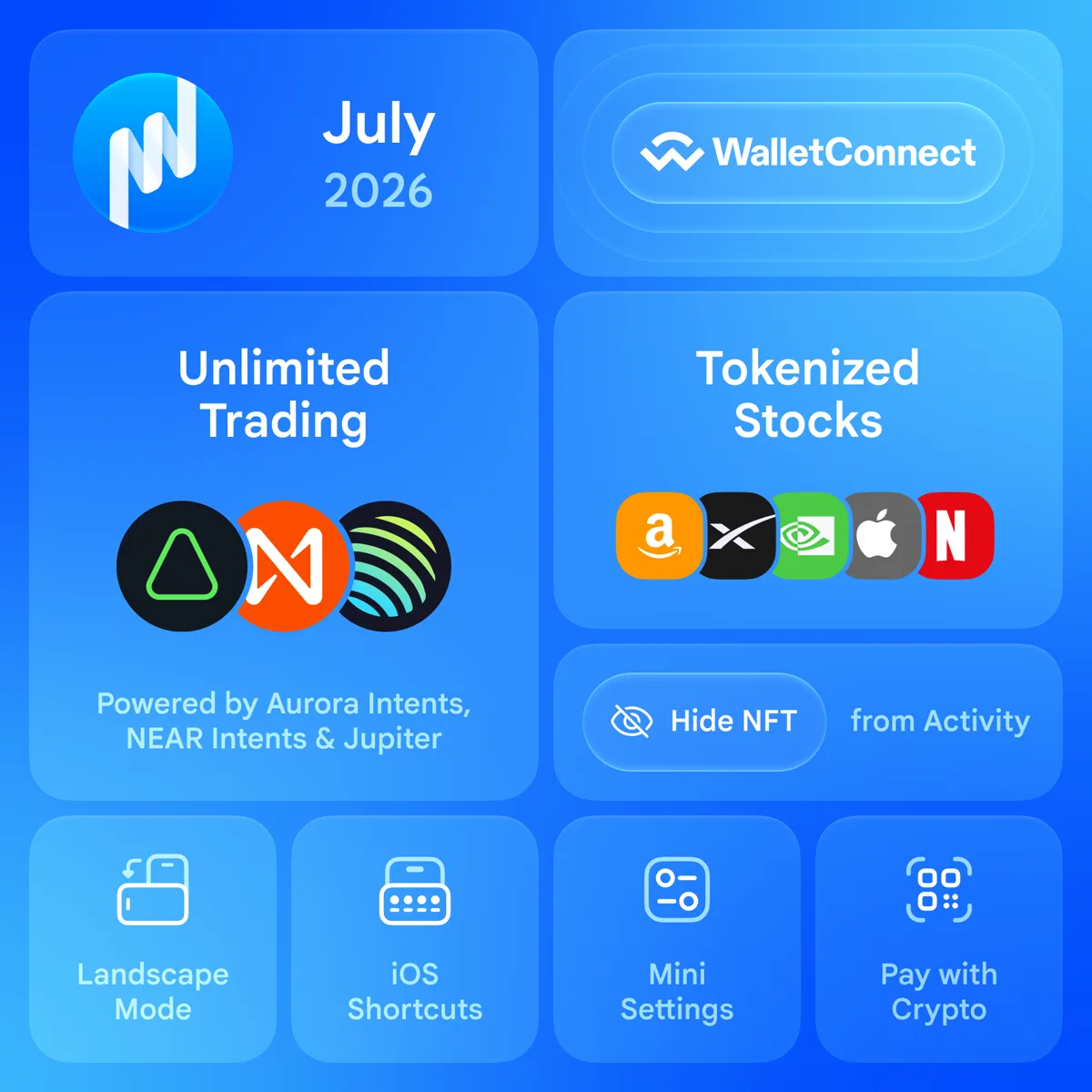 Unlimited Trading, Tokenized Stocks, WalletConnect, Crypto Payments, Landscape Mode & More